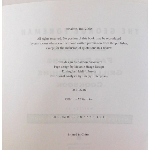 George Foreman Lean Mean Fat Reducing Grilling Machine Cookbook 2000 Trade PB - Picture 3 of 4